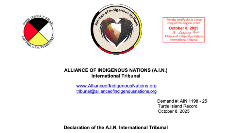 thegatewaypundit.com (A.I.N.) International Tribunal, issued a declaration